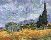 Vincent Van Gogh, A Wheatfield,with Cypresses